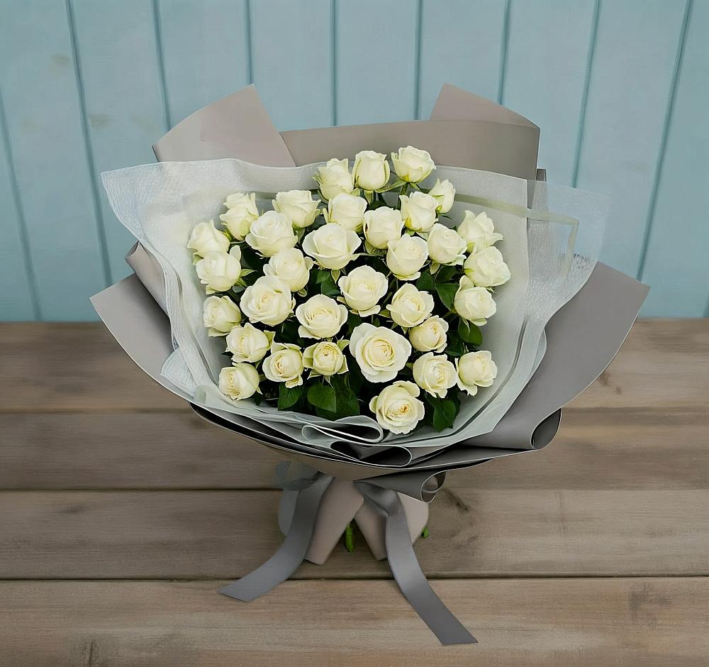Букет Белоснежная нежность в Столбище