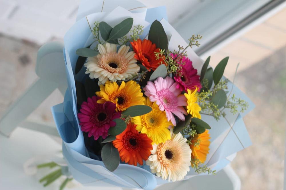 Букет цветов из: Герберы в Столбище