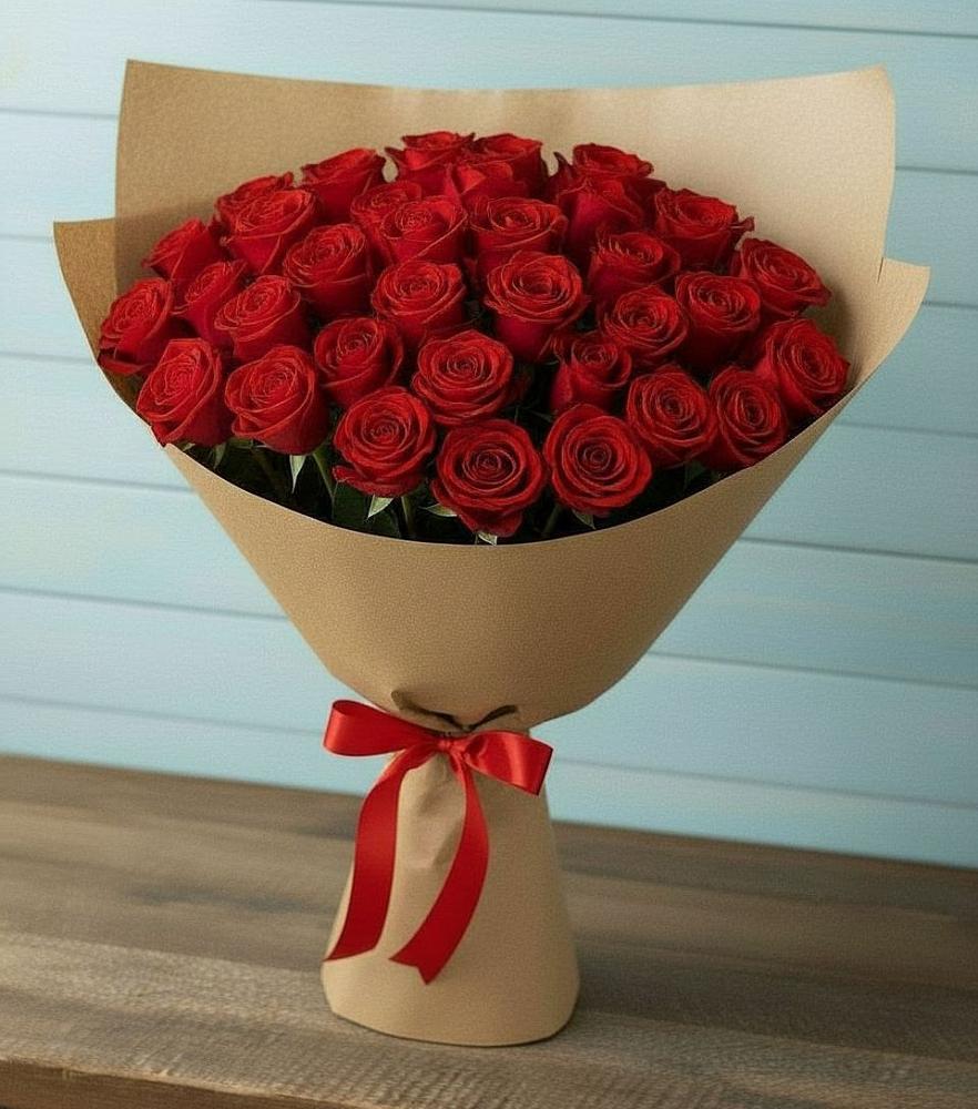 Букет Красные розы Милано в Столбище
