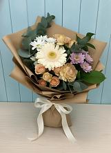 Букет цветов из:  Герберы и Хризантемы в Столбище