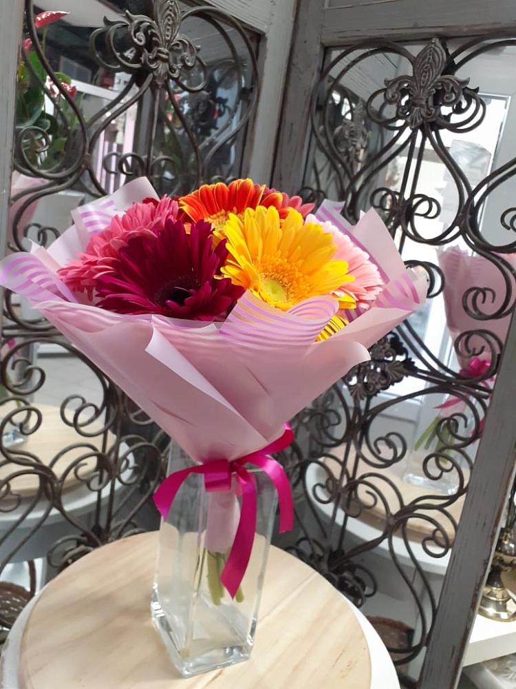 Букет цветов из: Герберы в Столбище