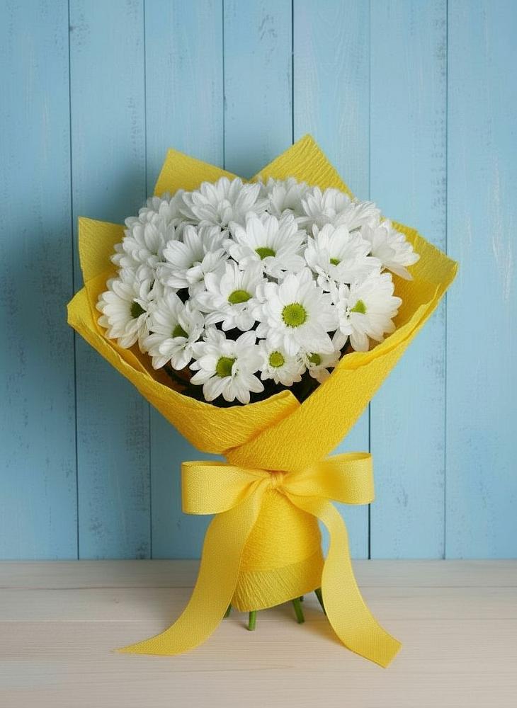 Букет цветов из: Хризантемы в Столбище