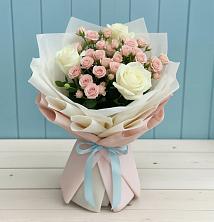 Букет цветов из:  Розы в Столбище