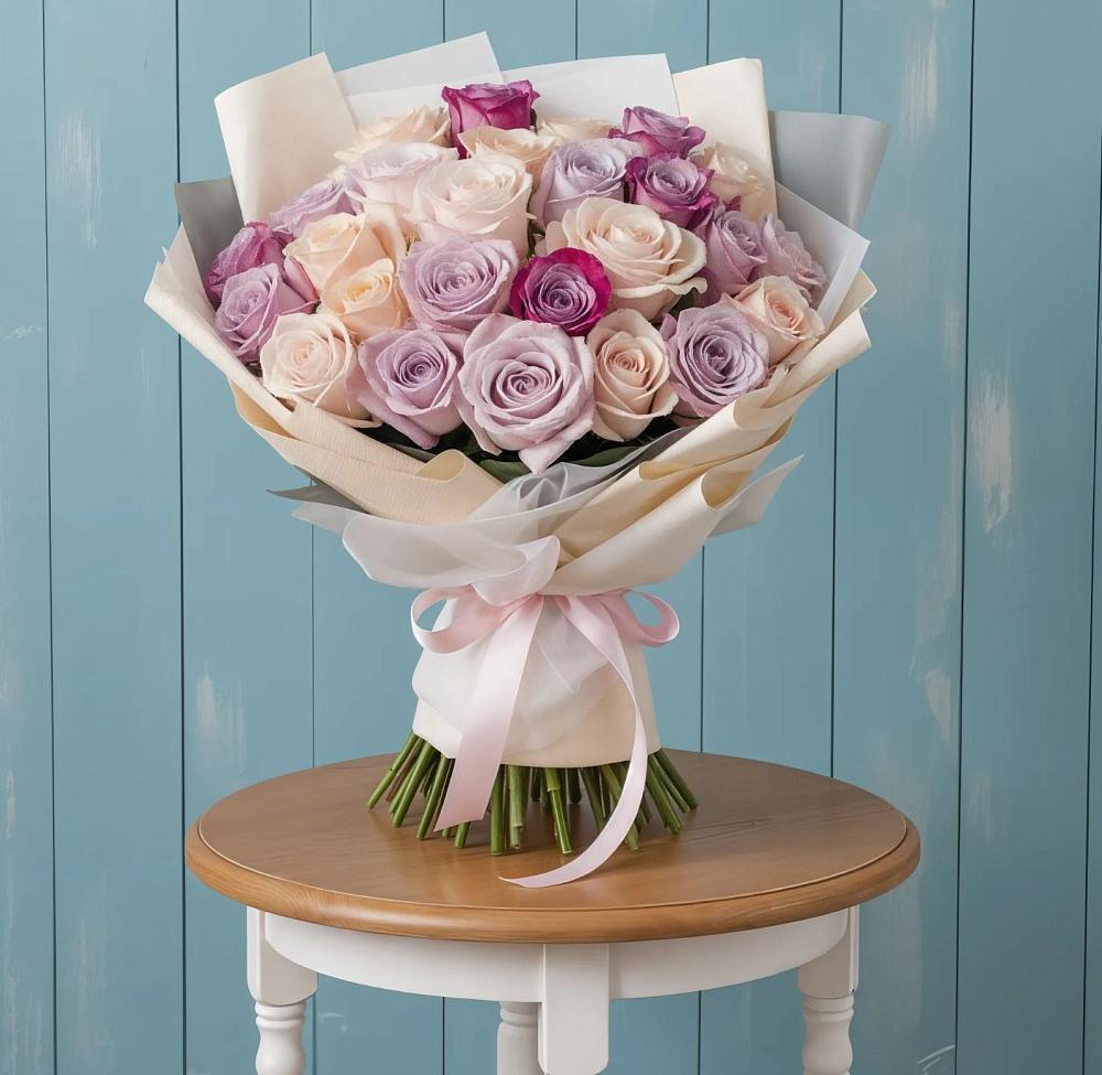 Букет цветов из: Розы в Столбище