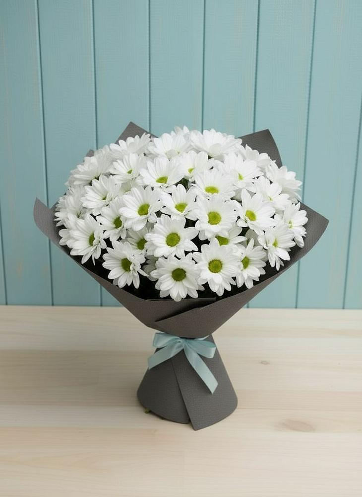 Букет цветов из: Хризантемы в Столбище