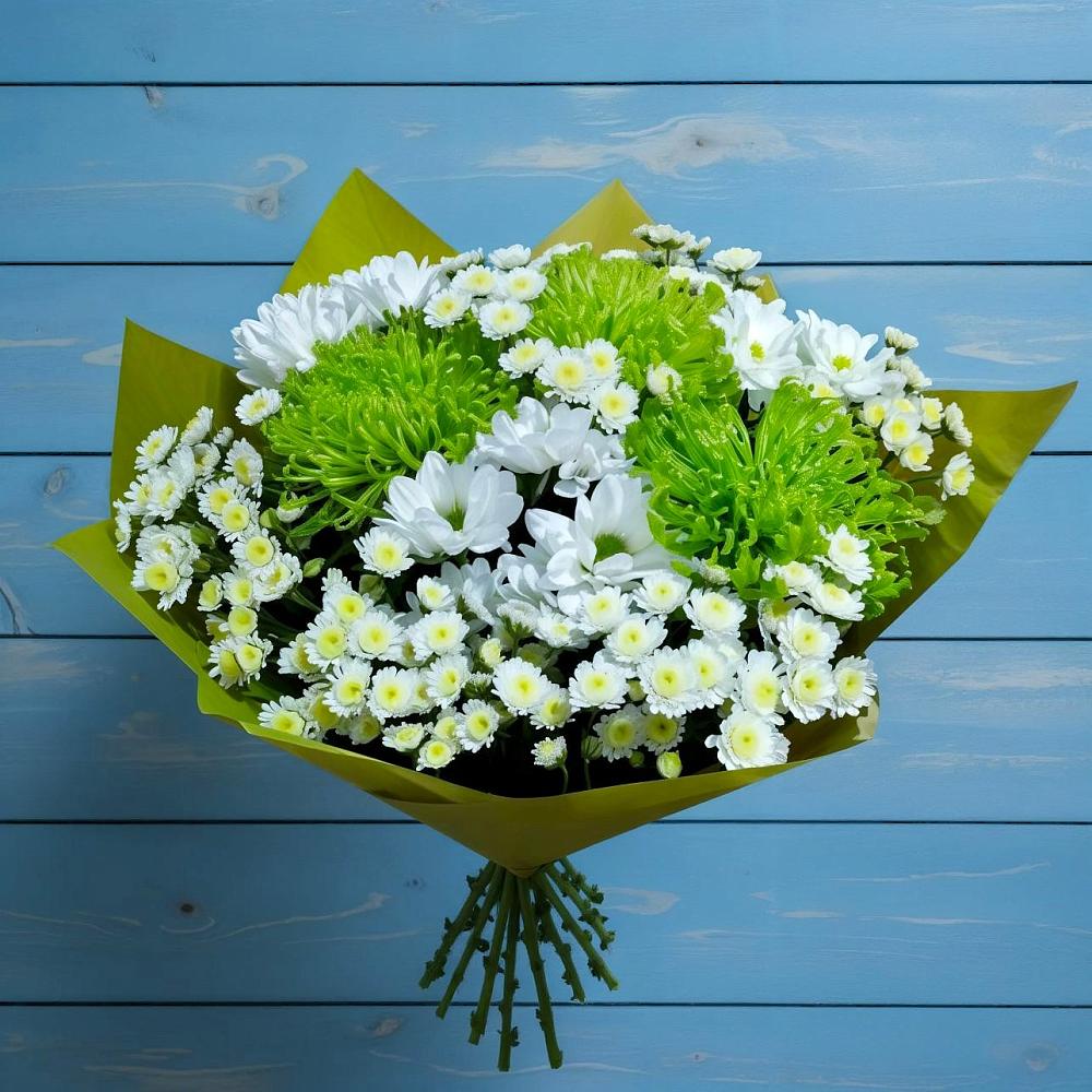 Букет цветов из: Хризантемы в Столбище