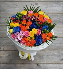 Букет цветов из:  Розы и Хризантемы #REPLACE_PRED# Столбище