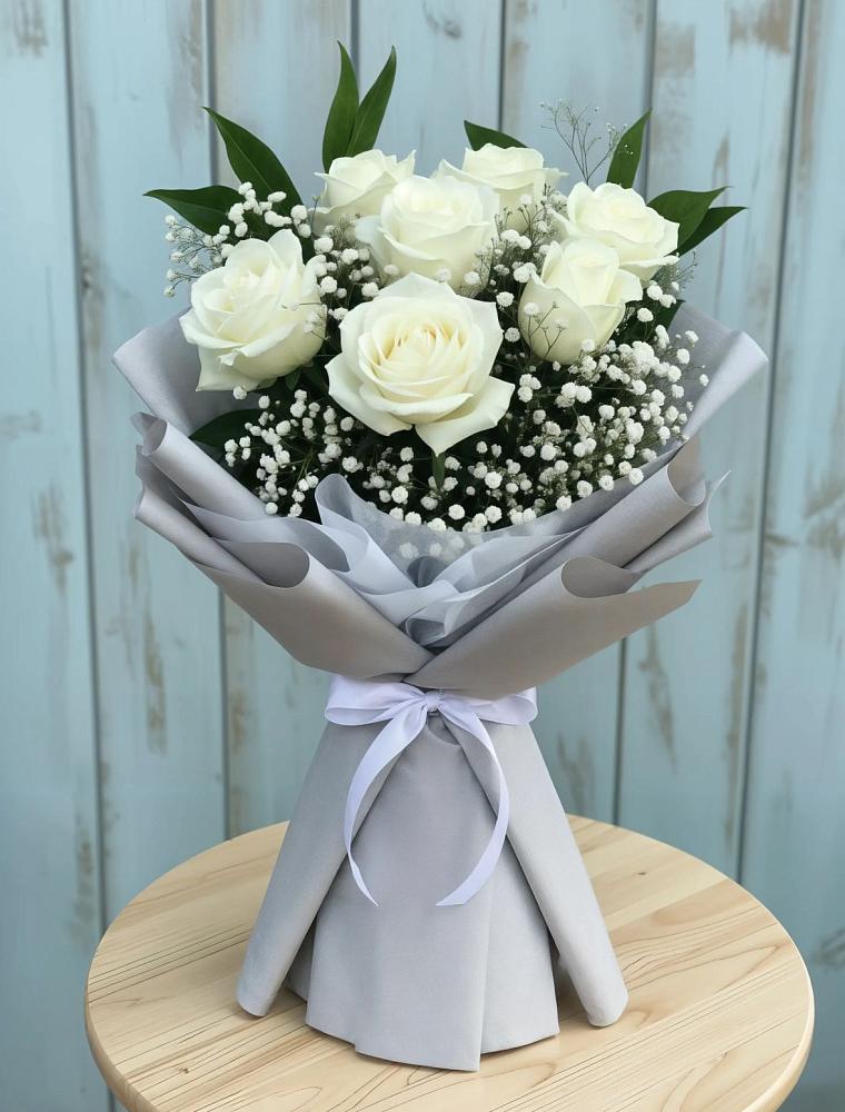 Букет цветов из: Розы в Столбище