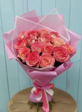 Букет 15 Розовых роз Равель #REPLACE_PRED# Столбище